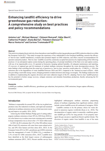 Enhancing landfill efficiency to drive greenhouse gas reduction