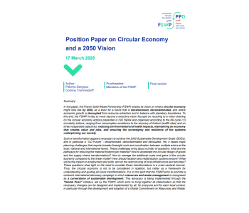 Position Paper on Circular Economy and a 2050 Vision