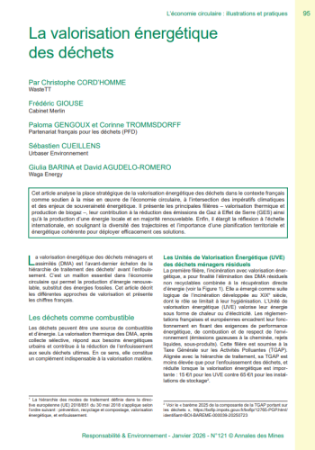  Article: Energy recovery from waste 